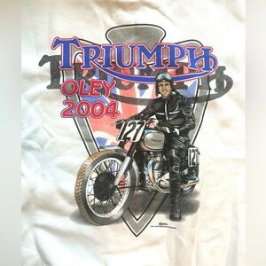 2004 Triumph Motorcycles Sweatshirt Oley Biker Pullover XL